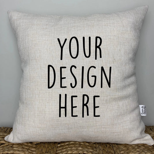 Custom Design Pillow with insert, 18" x 18"