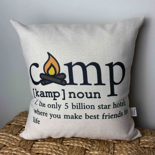 Camp pillow 18" x 18"