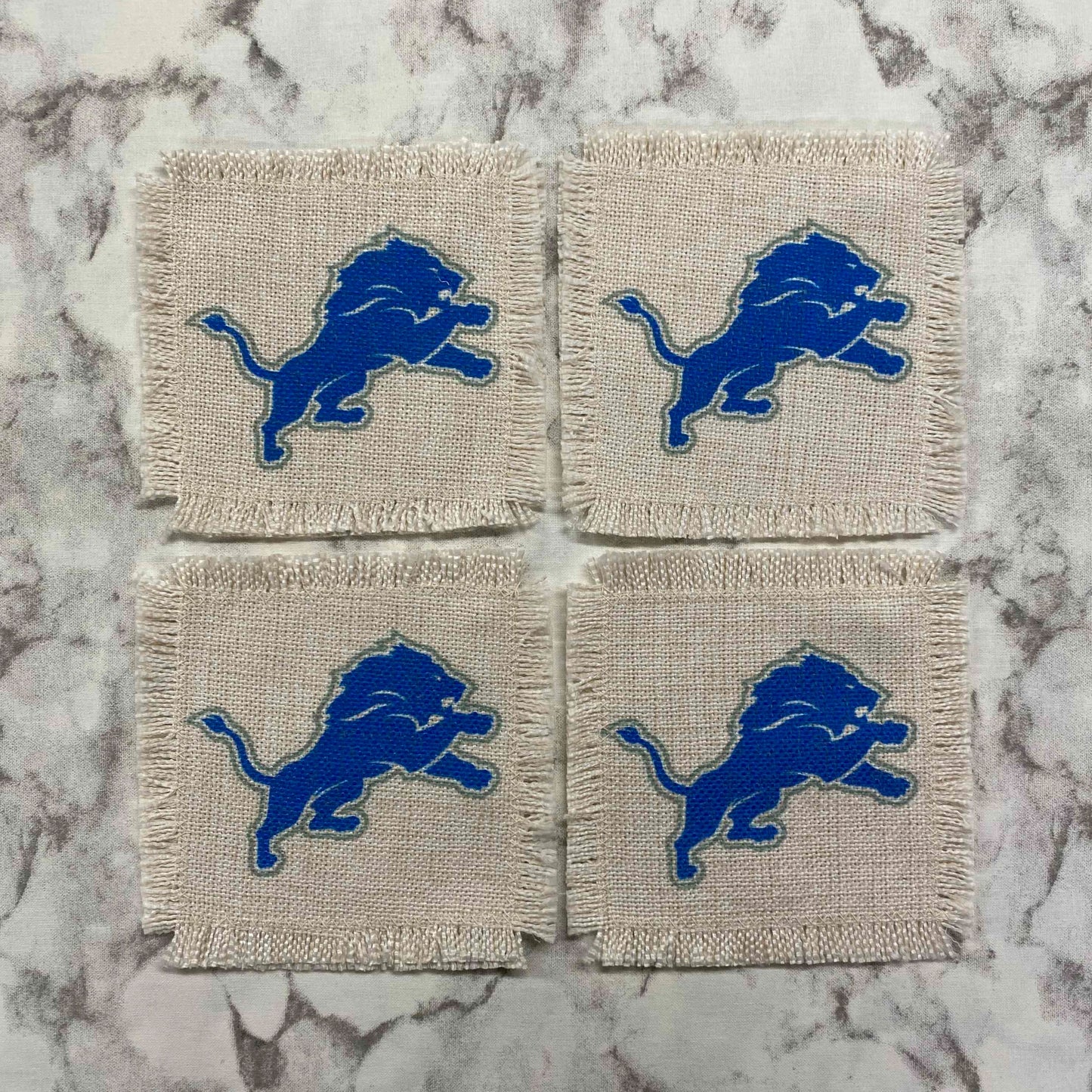 Detroit Lions Football Coasters, set of 4
