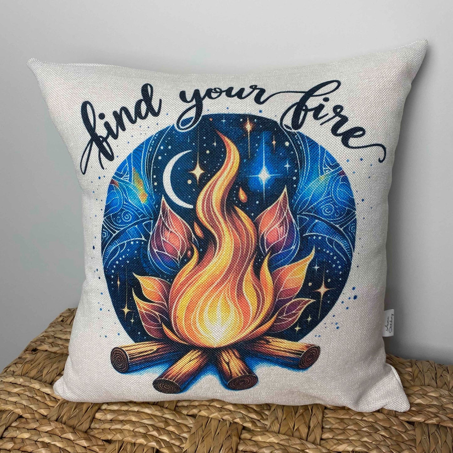 Find Your Fire pillow 18" x 18"