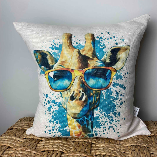 Giraffe pillow 18" x 18"