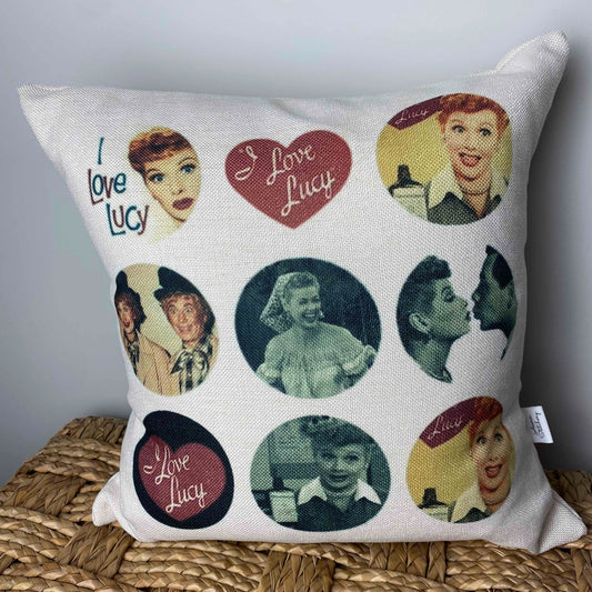 I Love Lucy pillow 18" x 18"