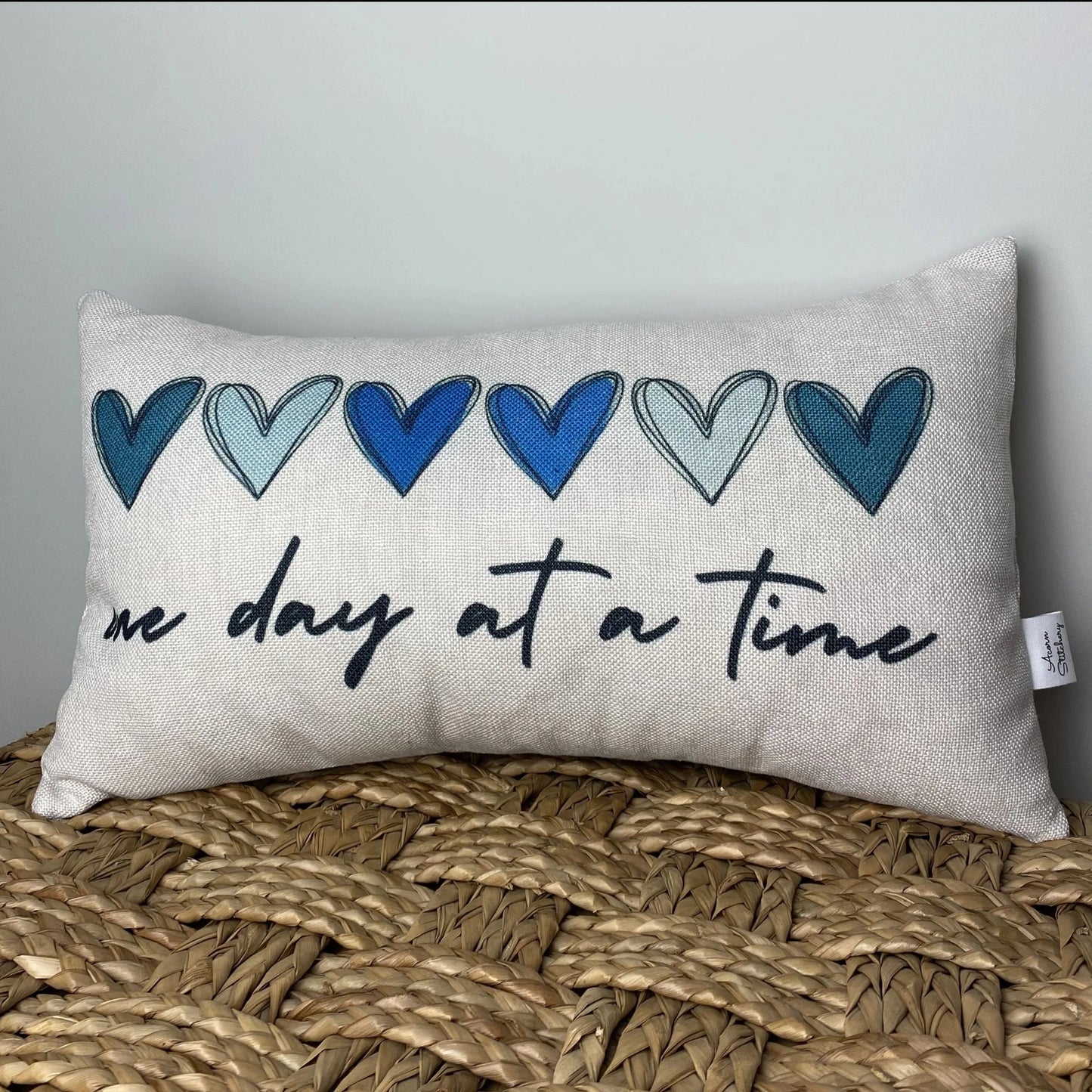One Day At A Time pillow 12" x 20"